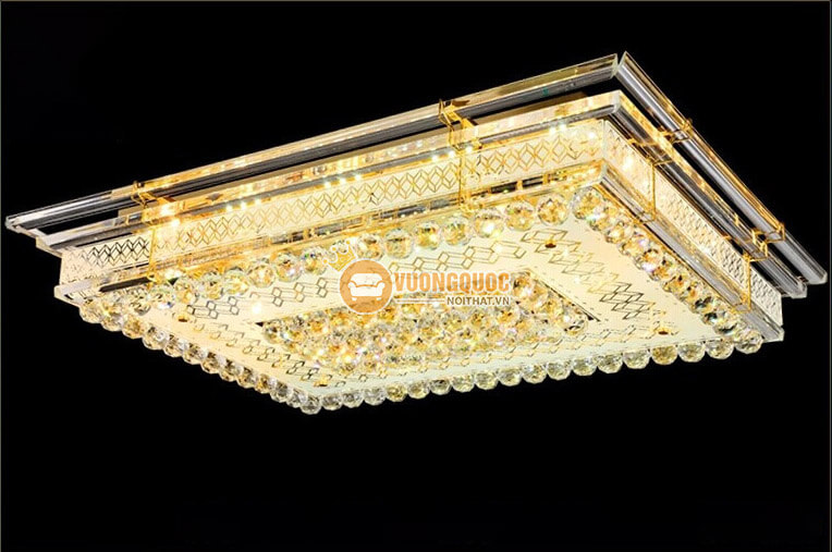 Đèn ốp trần nhập khẩu mạ vàng sang trọng CM254-5